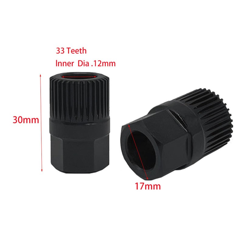 NIYATA Alternator Pulley Removal Tool 33 Teeth Alternator Pulley Bushing