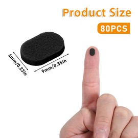 40 Pairs Self Adhesive Eyeglass Nose Pads Soft Foam Glasses Nose Pads Cushion Black Non-Slip Oval Sponge Noses Pad Eyeglasses Support for Glasses Sunglasses and Eyeglasses