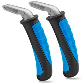 Milifox 2 Pack Car Door Handle for Elderly - Vehicle Support Handle Assist for Handicapped,Auto Support Door Handle,Standing Assist Mobility Aids for Seniers,Disabled,Injured,Black+Blue