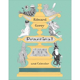 Mini Wall Calendar 2026, Edward Gorey: Practical Cats Art, 12 Months, Grid Design Featuring 12 Artworks