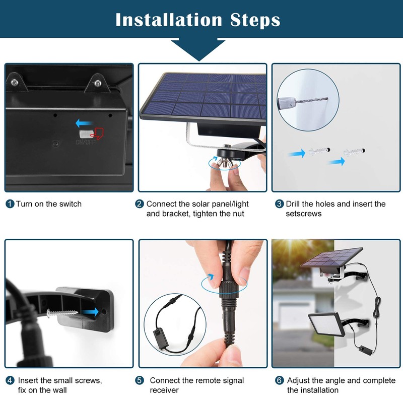 JACKYLED 1000 Lumen 48 LED Solar Dusk to Dawn Light