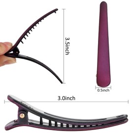 12 PCS Hair Clips for Styling Sectioning, YISSION 3 Inch Alligator Hair Clips Hair Barrettes No Crease Duck Billed Hair Clip, Hair Styling Accessories for Women Girls