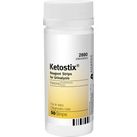 Ketostix Reagent Strips for Urinalysis, Ketone Test - 50 ea
