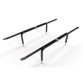 Bed Slats Center Support System | Adjustable Length & Height Tubular Steel with 4 Legs | Fits Full, Queen, King & California King Bed Frames