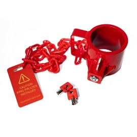 Equipment Lock 5th Wheel Trailer Kingpin Lock - Powder Coated Steel 5th Wheel Hitch Lock - Anti-Theft Tow Hitch Lock - Durable, Secure Fifth Wheel Lock for Theft Prevention and Trailer Security