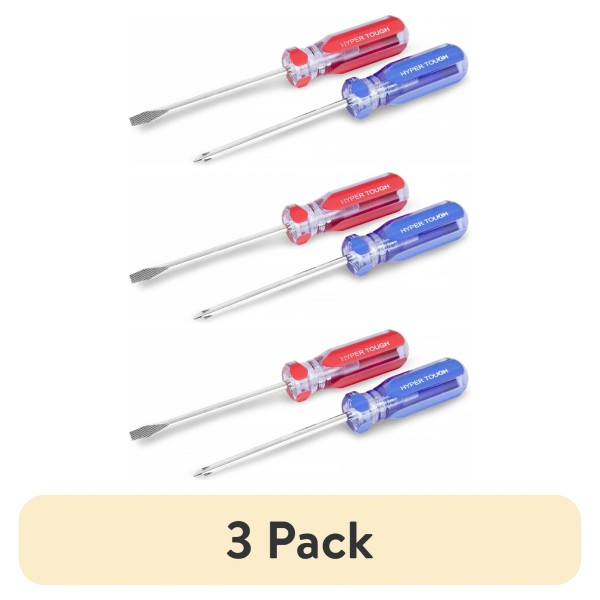 Does not apply (3 pack) 2-Piece Acetate Handle Pocket Screwdriver,4