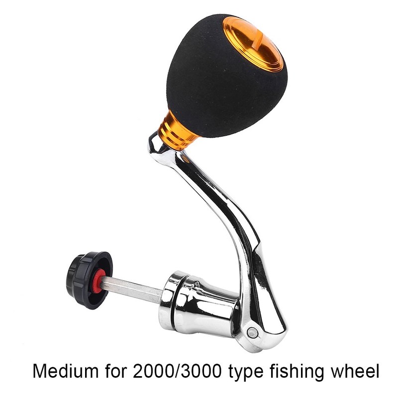 GOTOTOP Reel Handle, Aluminum Alloy Reel Replacement Power Handle Metal