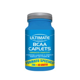 Ultimate Italia - BCAA 2:1:1-240 compresse - aminoacidi ramificati (BCAA) in rapporto 2.1.1 - con vitamina B6 per una maggiore assimilazione, senza lattosio