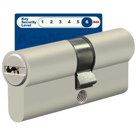 AceMining Lock Cylinder 30/35, Cylinder Lock, 65 mm Cylinder Door Lock, Door Cylinder with 3 Keys, Anti-Theft Lock Cylinder, Easy Installation, Profile Cylinder Brass Cylinder