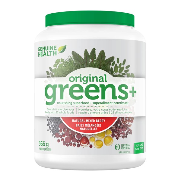 Genuine Health Greens+ Original Natural Mixed Berry 566g