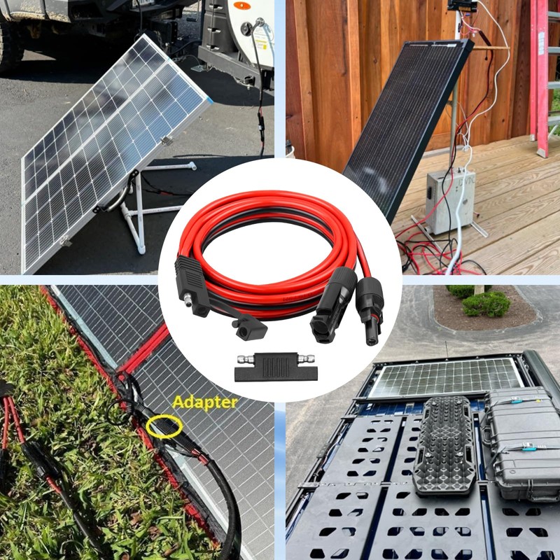 XRDS -RF 10AWG SAE to Solar Panel Connector Cable 3FT