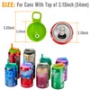 DIPESI 4-pack 4 Color Soda Can Lids with straw, Soda