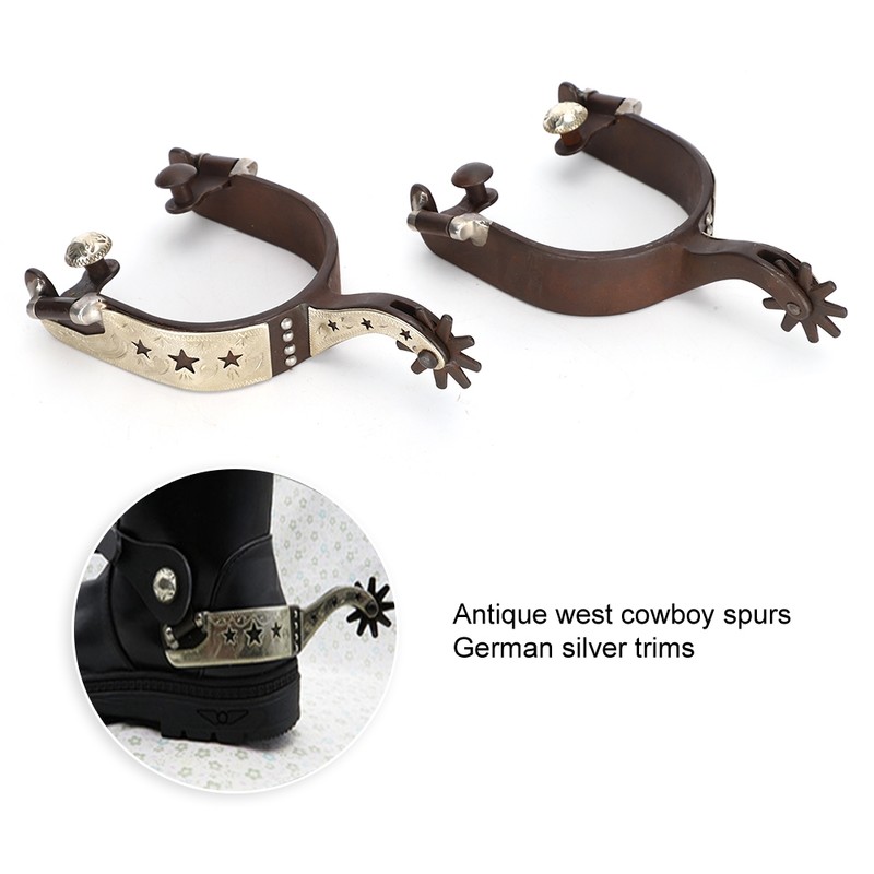 Low Carbon Steel Hand Sculpture Elegant Appearance Cowboy Horse Boot