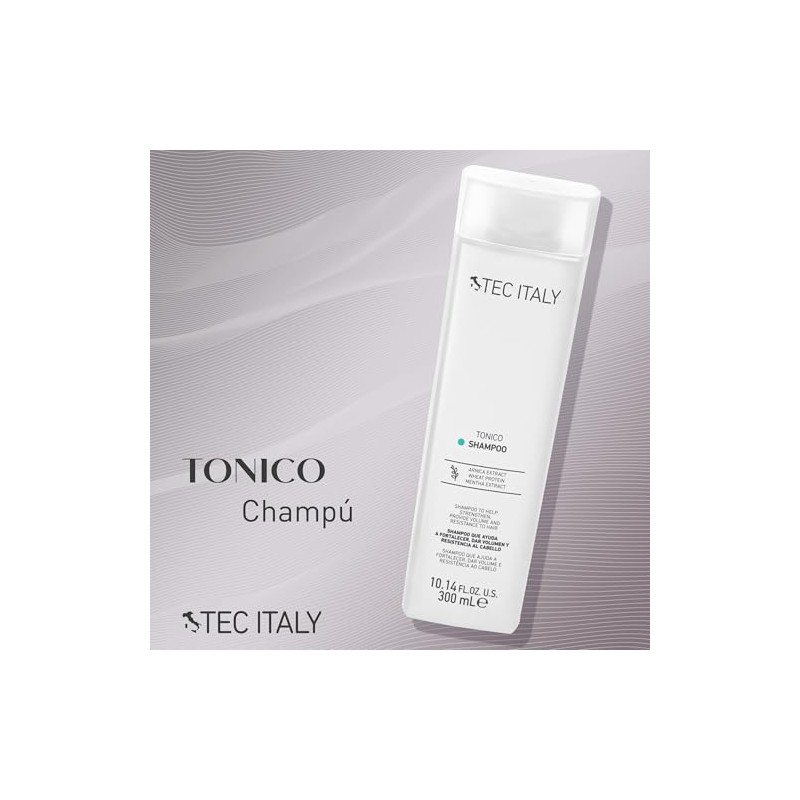 TEC ITALY Tonico Shampoo Aporta Volumen y Fortaleza al Cabello