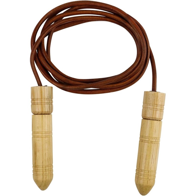 FIRE SPORTS® Cuerda Para Saltar Cuero Piel Con Balero Rotación