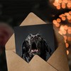 Artery8 Birthday Card Shocked Black Labrador Dog Photo How Old