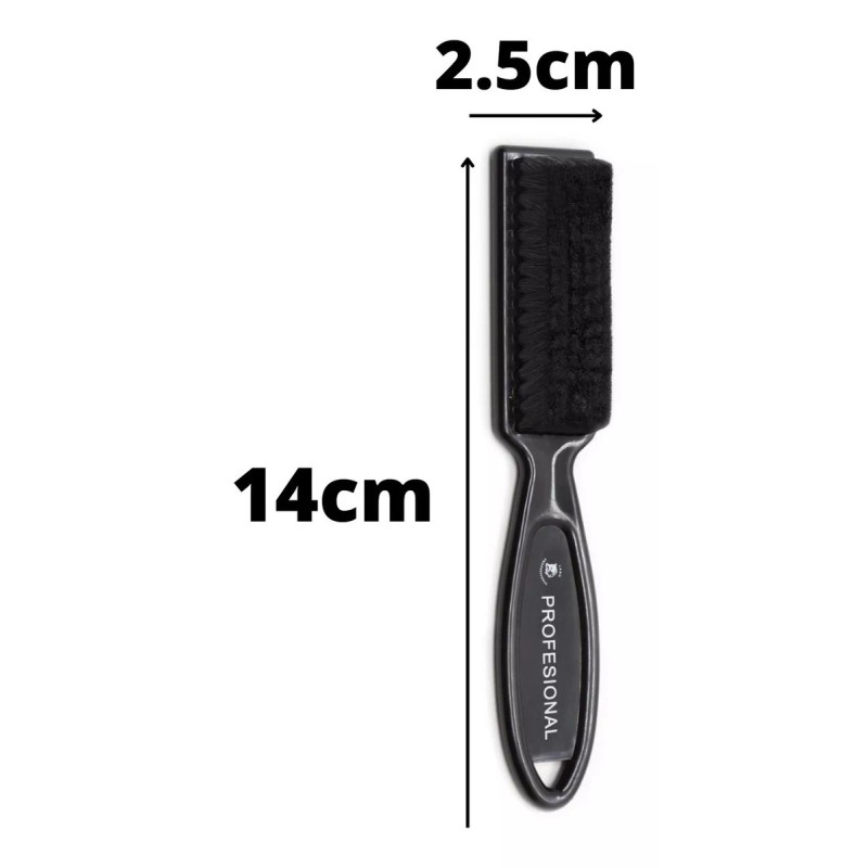 Lobo Cepillo Limpiador Para Corte Barba Plástico Negro 3 Pzs
