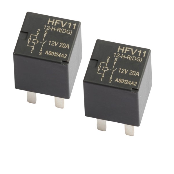 2pieces HFV11/12-H-R 20A DC12V SPST-NO Automotive Relays