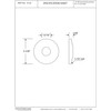 Westbrass D129-01 1/2" IPS Sure Grip Low Pattern Flange, Polished