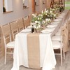 Cieex Jute Table Runner, Jute Ribbon Table Runner, 30 cm