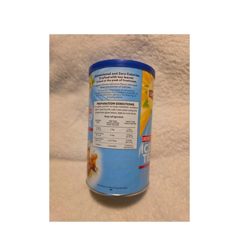 Lipton Unsweetened Instant Tea Mix- New Stock Release, Regular (NOT