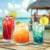 Domensi 200 Pcs Cocktail Straws and Picks Kit 5 Inch