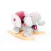 Nattou Adele and Valentine - Rocker Adele The Elephant, Pink/Grey