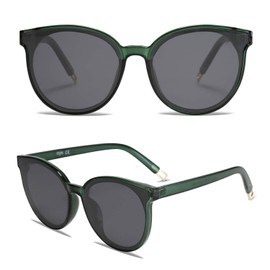 Soyos SJ2057 Round Large Sunglasses for Men and Women UV Protection Fashion Design -