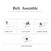 DOOPAI Men's Automatic Leather Belt with Ratchet for Business Suit,