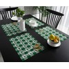 St. Patrick's Day Green Shamrock Clover Placemats Set of 6