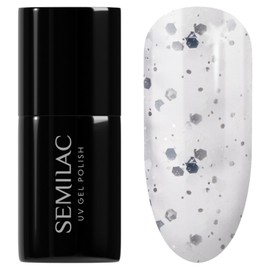 924 Semilac UV Nagellack Silver & White Drops 7 ml