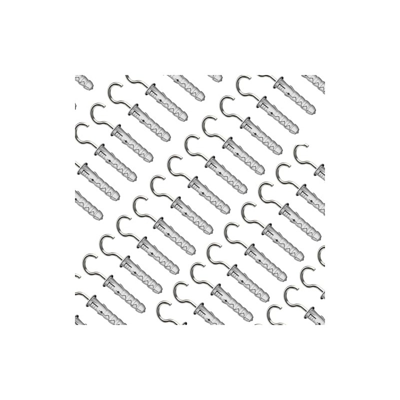 Keple C-shaped Hook Screws with Dowels 12/7.5X97, Eye Screws, Self