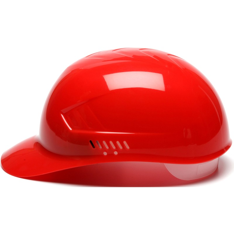 Pyramex Ridgeline 4 Point Glide Lock Suspension Bump Cap, Red