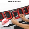 Grille Grill Cover Inserts Frame Trim Kit for Jeep Compass