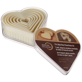 Mercer Culinary 7-Piece Heart Fluted Nylon Cutter Set