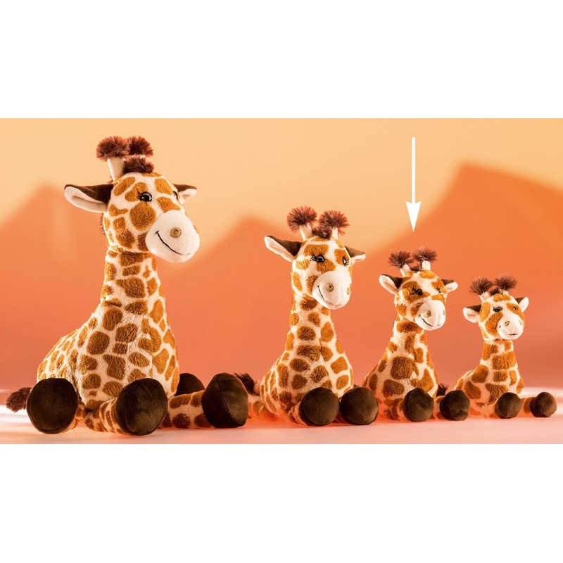 Schaffer 5561 Plüsch-Giraffe Bahati, Braun, S - 23 cm
