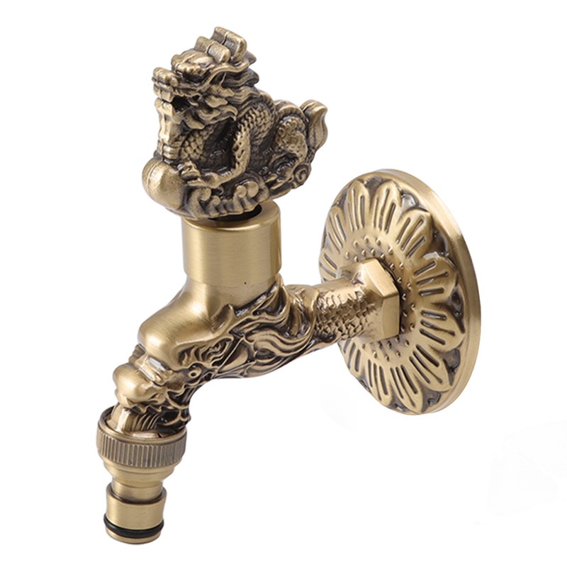 Water Faucet Copper Tap G1/2 Female Thread Home Decoration for