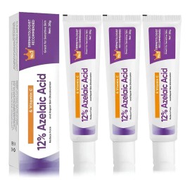 Acido Azelaico Suero Facial 12% Hialurónico Crema 3pcs Hidratante Reduce Rojeces e Imperfecciones Rejuvenece la Piel