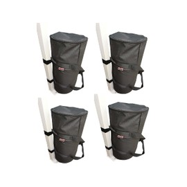 Spatutongs 200 LBS Extra Large Canopy Heavy Duty Sand Bags, 4-Pack, Black (Without Sand) Fit Almost Any Umbrellas Base,Suitable for Any Place with Tents.