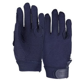 Shires Newbury Childs Kids Cotton Gloves - Navy Blue Medium