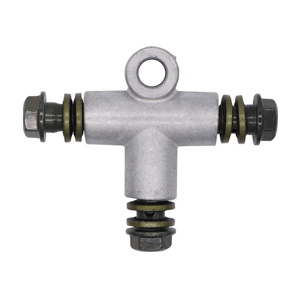 HISports Motorcycle Hydraulic Brake Lines 3-Way T Hose Connector for