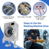 Yejesiy 4 Ft Washing Machine Hoses, 2 Packs Premium Stainless
