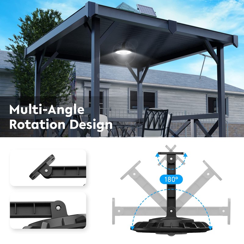 FabStyl Dual Head Solar Lights Indoor Outdoor, 3000LM Solar Shed