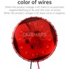 GKEEMARS Round LED Warning Lamp, No Sound AC110V Industrial Signal