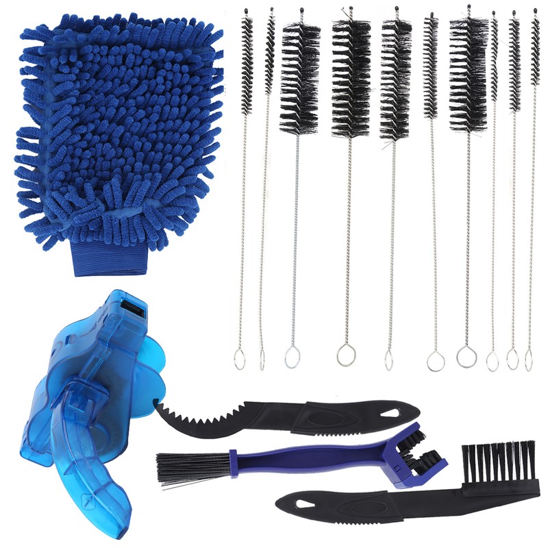 6PCS Convenient Bicycle Chain Washer Cleaner Kit Mountain Bike Accessory