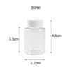 50PCS 30ml/1oz Empty Refillable Plastic Round Bottles Storing Tablet Container