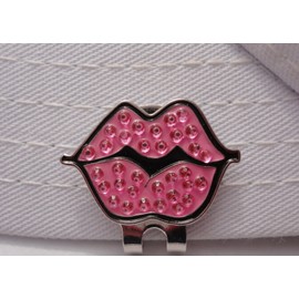 FunMarkers Pink Hot Lips W/Crystals and Magnetic Hat Clip