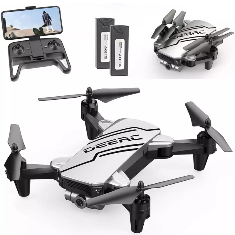 DEERC D20 Silver Mini Drone with 720P HD FPV Camera
