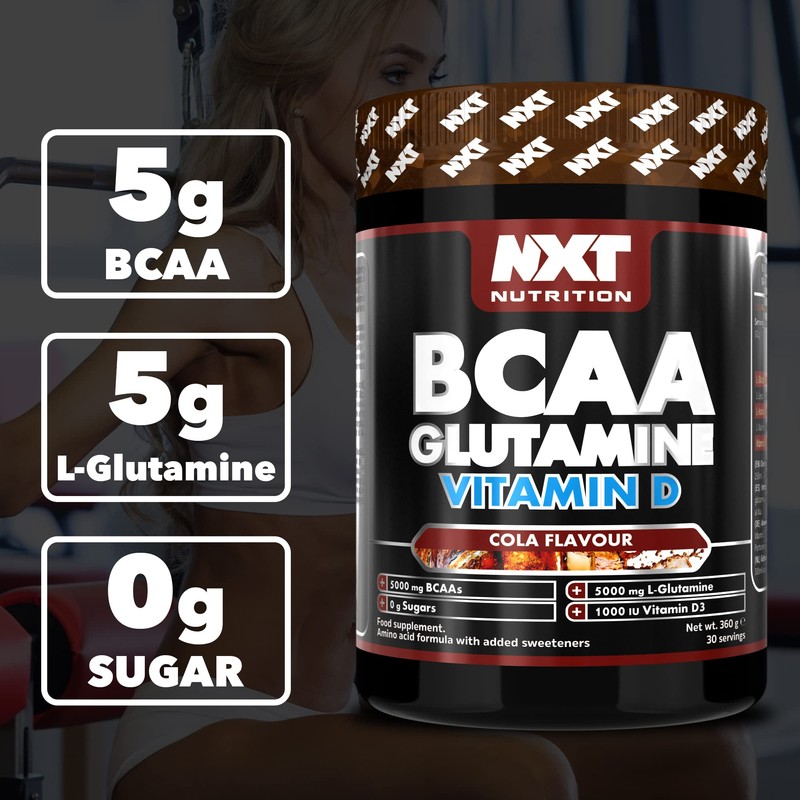 NXT Nutrition BCAA, Glutamine & Vitamin D | BCAAs Amino