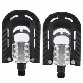 Foldable Aluminium Alloy Bike Pedals Skid Resistant Pedals Pair Foldable Lightweight Road Pedals Replacement Part Accessory -Skid Device